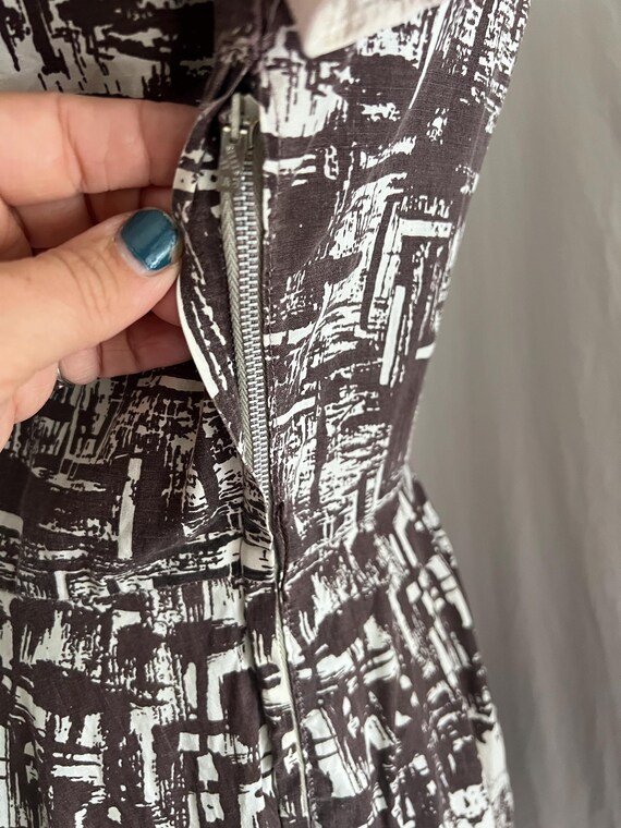 1940s/50s abstract cotton new look day dress/s/m - image 4