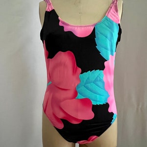 1990s Deadstock vintage Lei Lani Jones floral tank one piece swimsuit