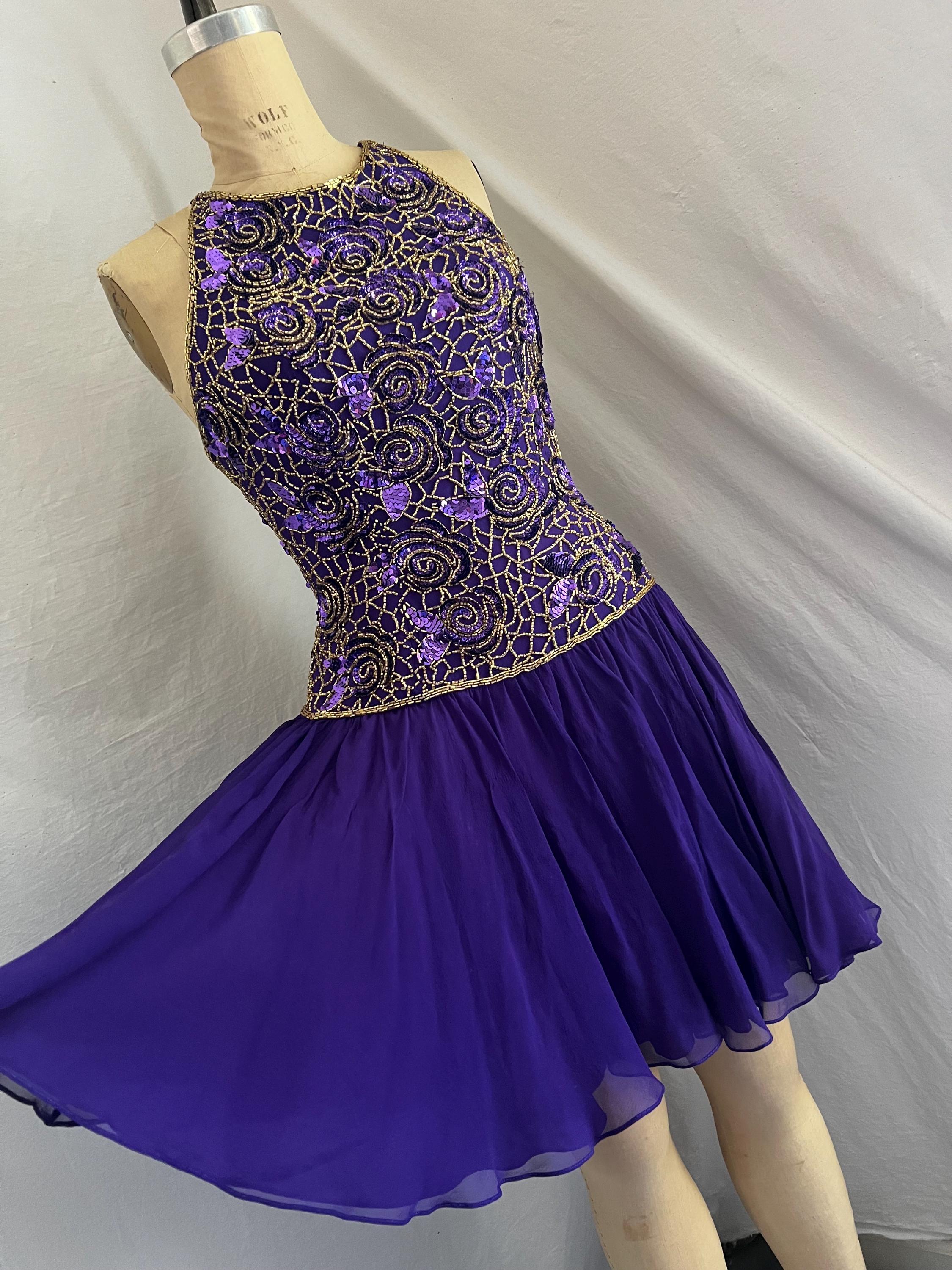 strapless open back dress Prettiest Spring 1984 Yves Saint Laurent Runway Strapless Purple & Gre –  Shrimpton Couture