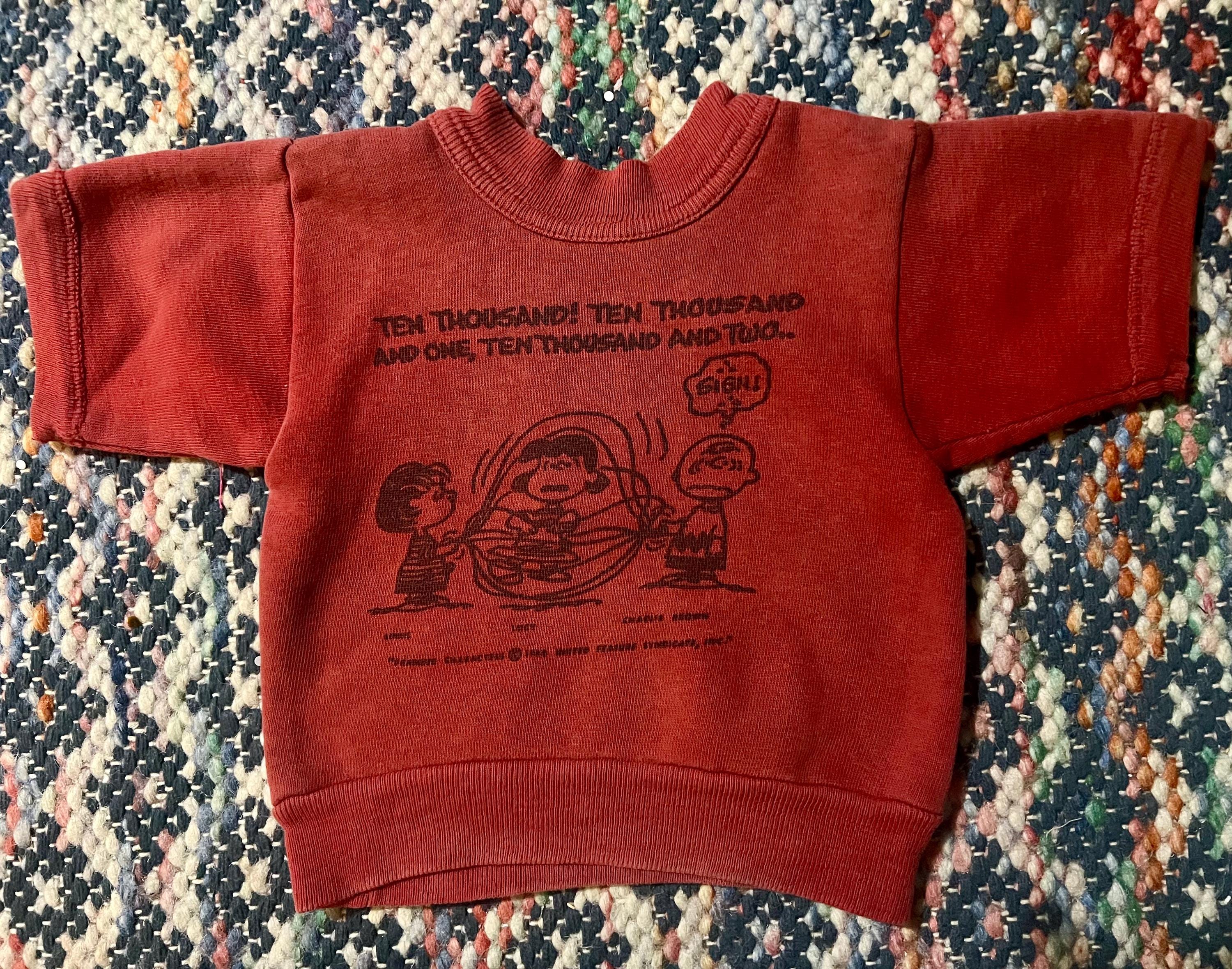 1960s vintage kids snoopy peanuts sweatshirt/sz 18-24mo