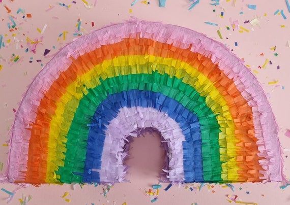 Rainbow Tissue Paper Art