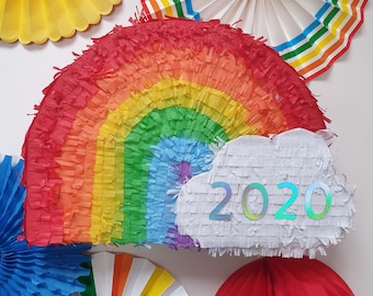 Personalised Rainbow Cloud Pinata