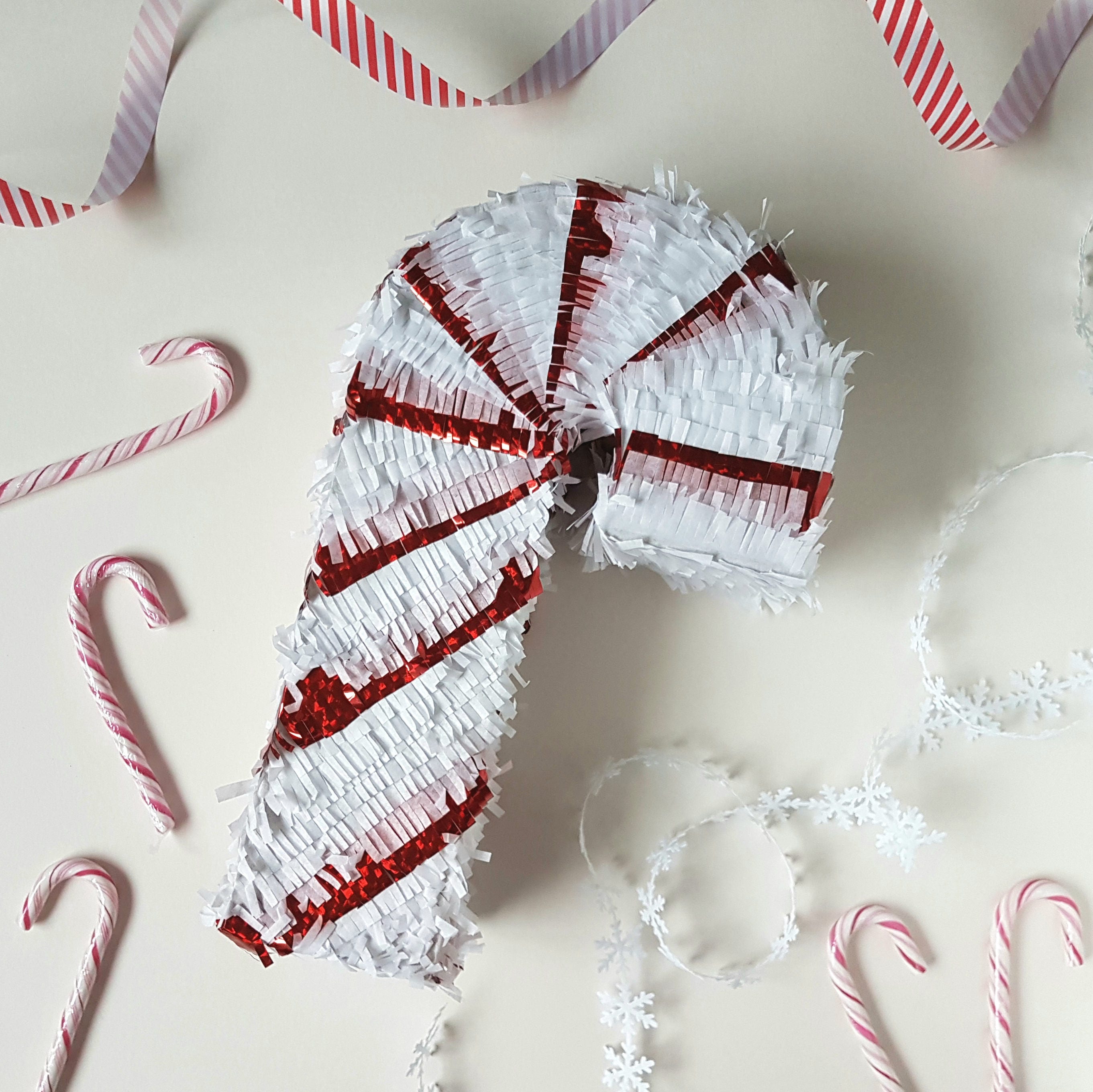 Candycane Christmas Pinata Etsy