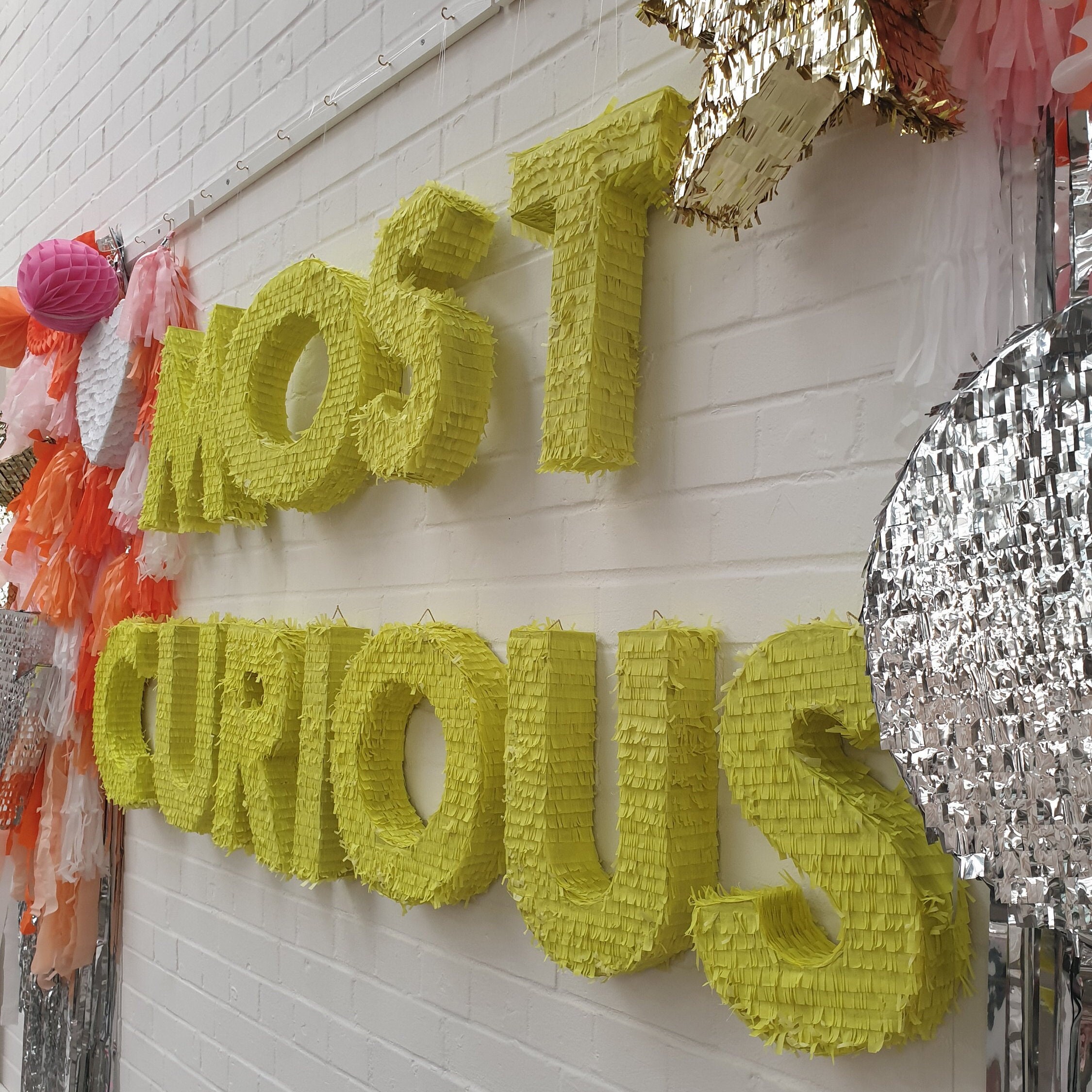 Pinata Text Letter Piñata Custom Made - Etsy UK