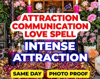 Attraction Communication Love Spell, Intense Attraction, Contact Me Spell, Text Me Now Spell, Think Of Me Spell, Same Day Casting
