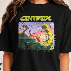 Centipede Atari 2600 Shirt | Retro 1980s Game Tee | Classic Arcade Cartridge Art Top | Vintage Gaming Gift | Nostalgic Gamer Apparel