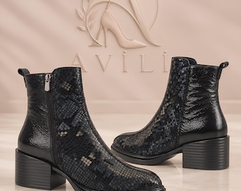 BUFFALO Platform Big Logo Y2k Brown Booties 90's Club Kid Grunge