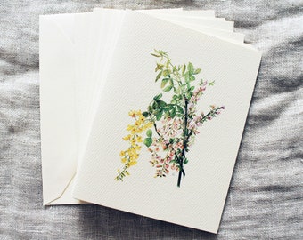 Floral note cards | Etsy
