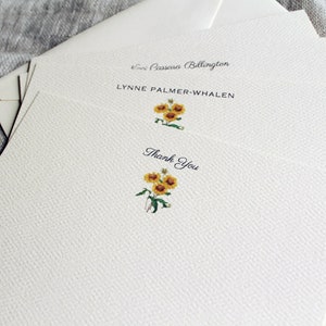 Sunflower Note Cards Personalisierte mit Umschlägen Set von 24