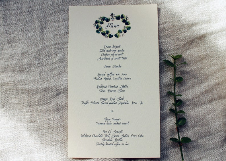Botanical Wedding Invitation Templates