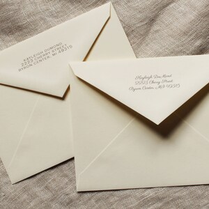 May include: Two white envelopes with handwritten addresses. The top envelope has the address Kayleigh Dumond, 2223 Cherry Street, Byron Center, MI 49315. The bottom envelope has the address Hayleigh Don Mond, 2923 Cherry Street, Byron Center, MI 49315.