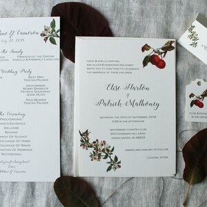 Apple Favor Tags | Wedding Favor Tags | Wedding Gift Tags | Autumn Gift ...