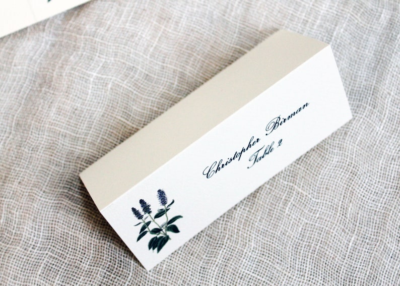Lavender Place Cards Herbal Wedding Place Cards Template Printable Wedding Place Cards Herbal Place Cards Editable Escort Cards DIY