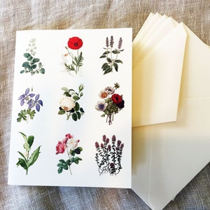 10 Floral Greeting Cards | Floral Blank Cards | Floral Cards | Floral Notecards | Floral Note Cards | Blank Cards Set | Cards With Envelopes