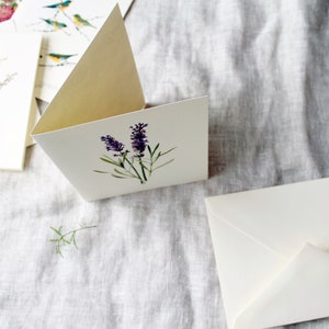 Floral Variety Pack 10 Folded Note Cards with Envelopes Floral Blank Note Card Set Flower Greeting Cards Handmade Spring Greeting Card image 2