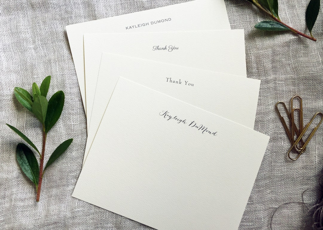 Set of Note Cards With Envelopes | 24 Personalized Notecards Handmade ...