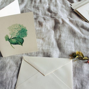 Blue Hydrangea Folded Note Cards With Envelopes | Set of 10 | Spring ...