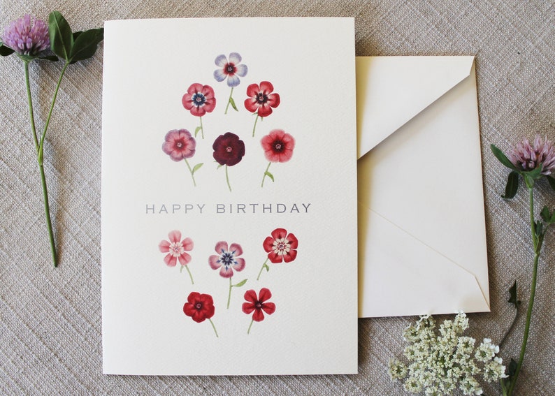 Seed Paper Birthday Card Blank Inside Eco-Friendly image 5