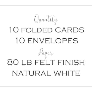 Floral Variety Pack 10 Folded Note Cards with Envelopes Floral Blank Note Card Set Flower Greeting Cards Handmade Spring Greeting Card image 9