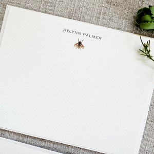 Bee Notecards with Envelopes | Set of 24 Bee Note Cards Handmade | Rustic Greeting Cards | Woodland Gift for Her | Garden Gift for Grandma