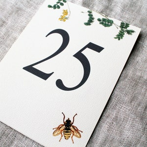 Bee Wedding Table Numbers | Bee Table Numbers Printable | Bee Table ...