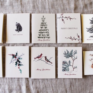 Christmas Cards Set | Holiday Cards Set | Christmas Greeting Cards | Holiday Greeting Cards | Variety Blank Cards Set