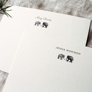 Elephant Note Cards with Envelopes | Set of 24 Safari Cards | Custom Greeting Card with Animal | Elephant Decor | Gift for Friend | Zoo Gift