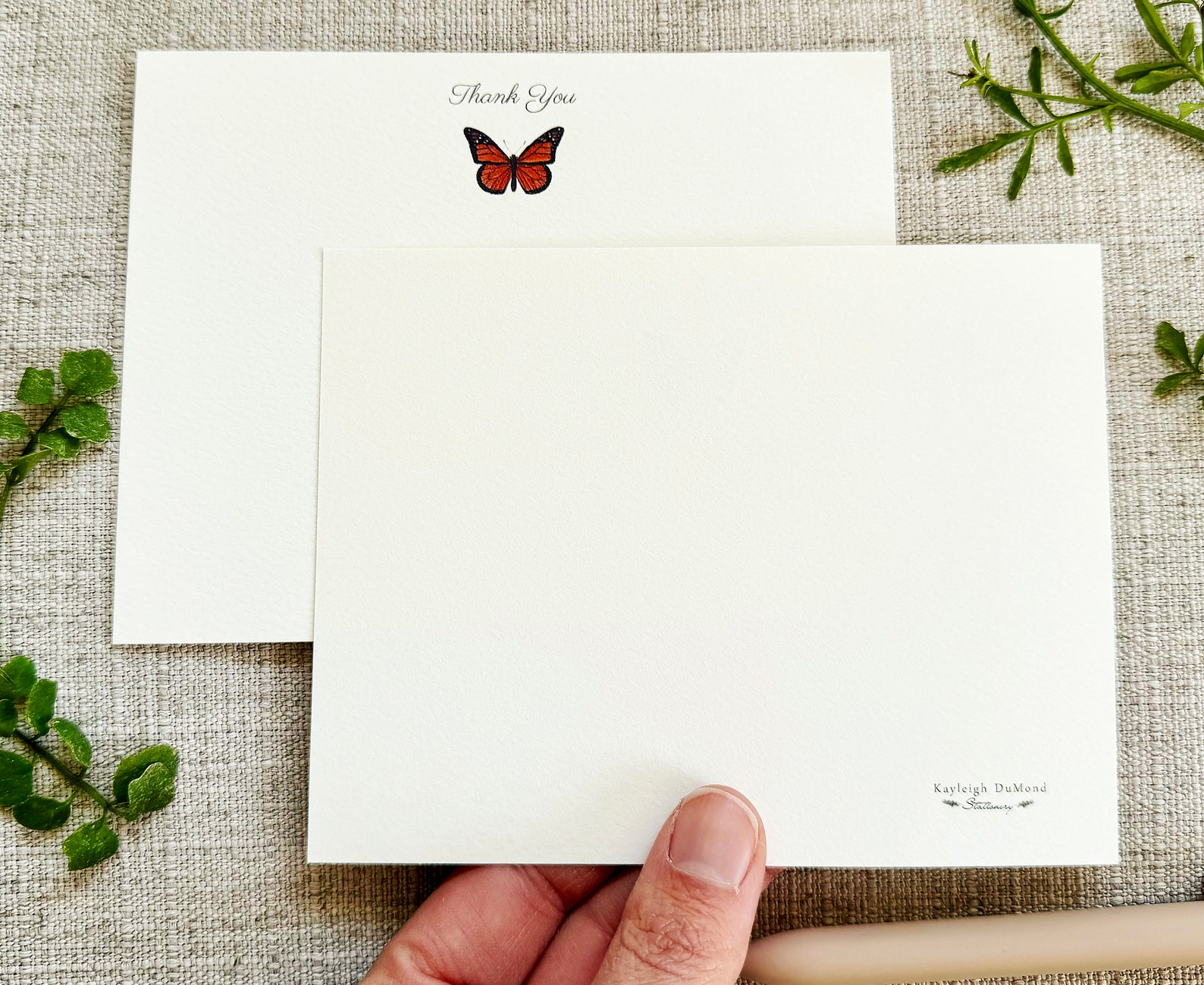 Monarch Butterfly Stationery Notecards - Set of 24 Note Cards With ...