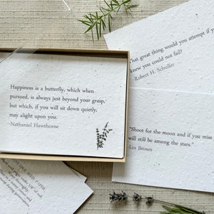 Inspirierende Zitat Karten Set Boxed für Mindfulness Geschenk