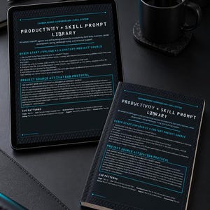 58 AI Prompt Library for ChatGPT, Productivity & Skills Toolkit, Digital PDF Download