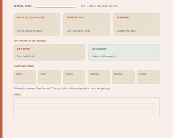 Christmas Gift Tracker Holiday Budget Spreadsheet Google Sheets