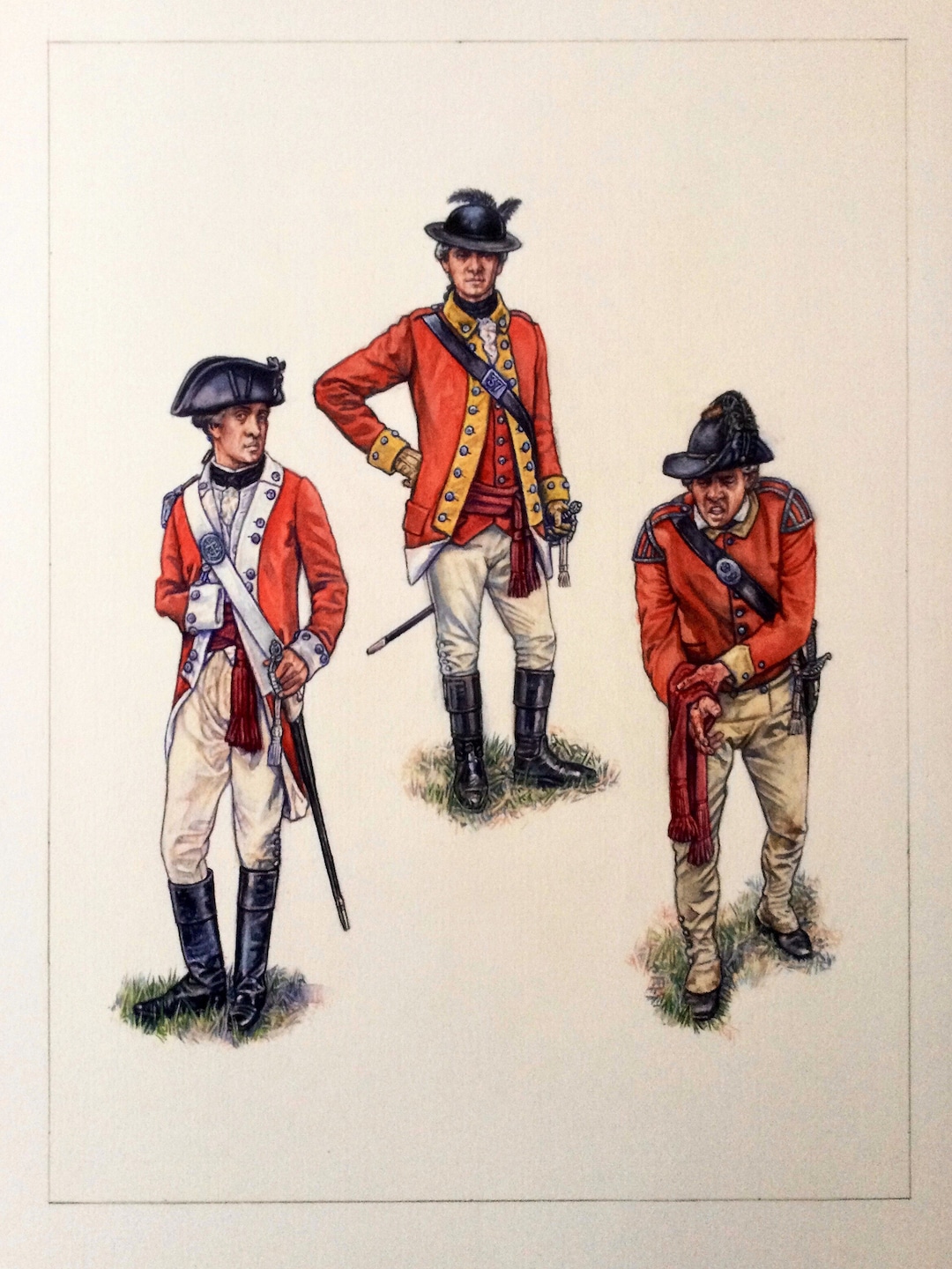 Original Artwork for Plate A of Ospreys British Light Infantry in the