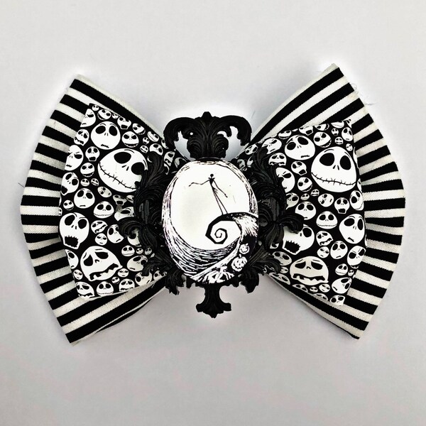 Jack Skellington Bow - Etsy