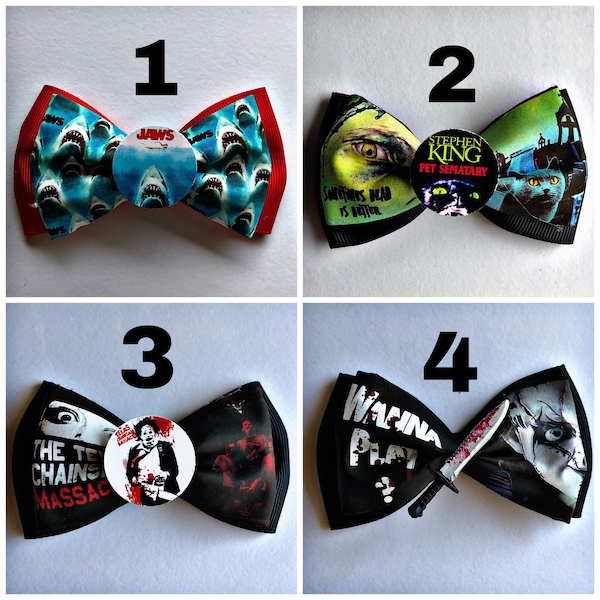 Horror mini bows you pick 4 lots of designs