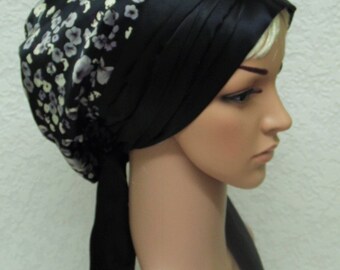 Women S Satin Head Wear Silky Bandana Elegant Hair Etsy