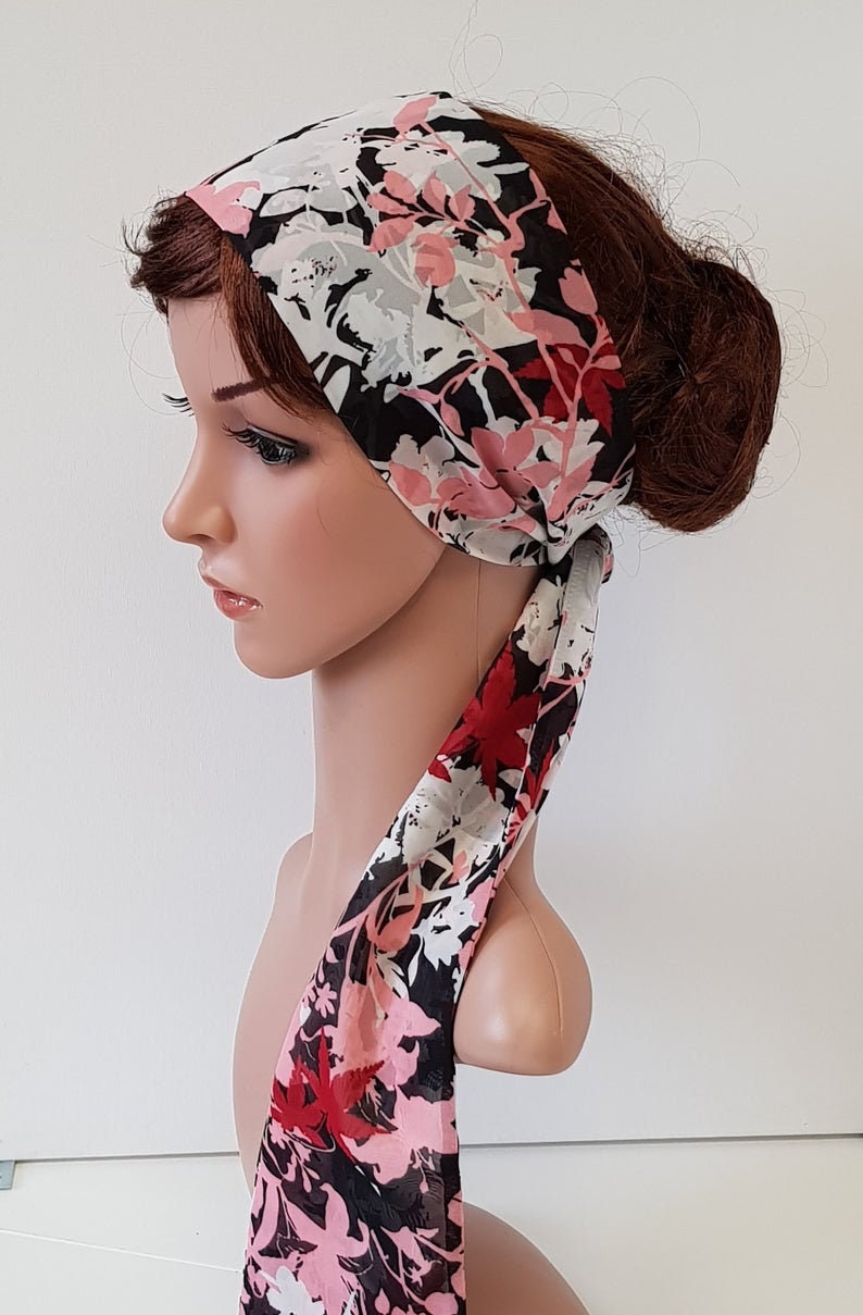 4 Stück Boho Kopftücher Damen - Elastische Haarbänder 18cm Breit Für Yoga & Alltag