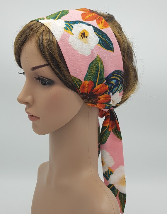 Summer Head Scarf Pin up Style Hair Tie Head Wrap Skinny Hair - Etsy Summer Head Scarf Pin up Style Hair Tie Head Wrap Skinny Hair - Etsy