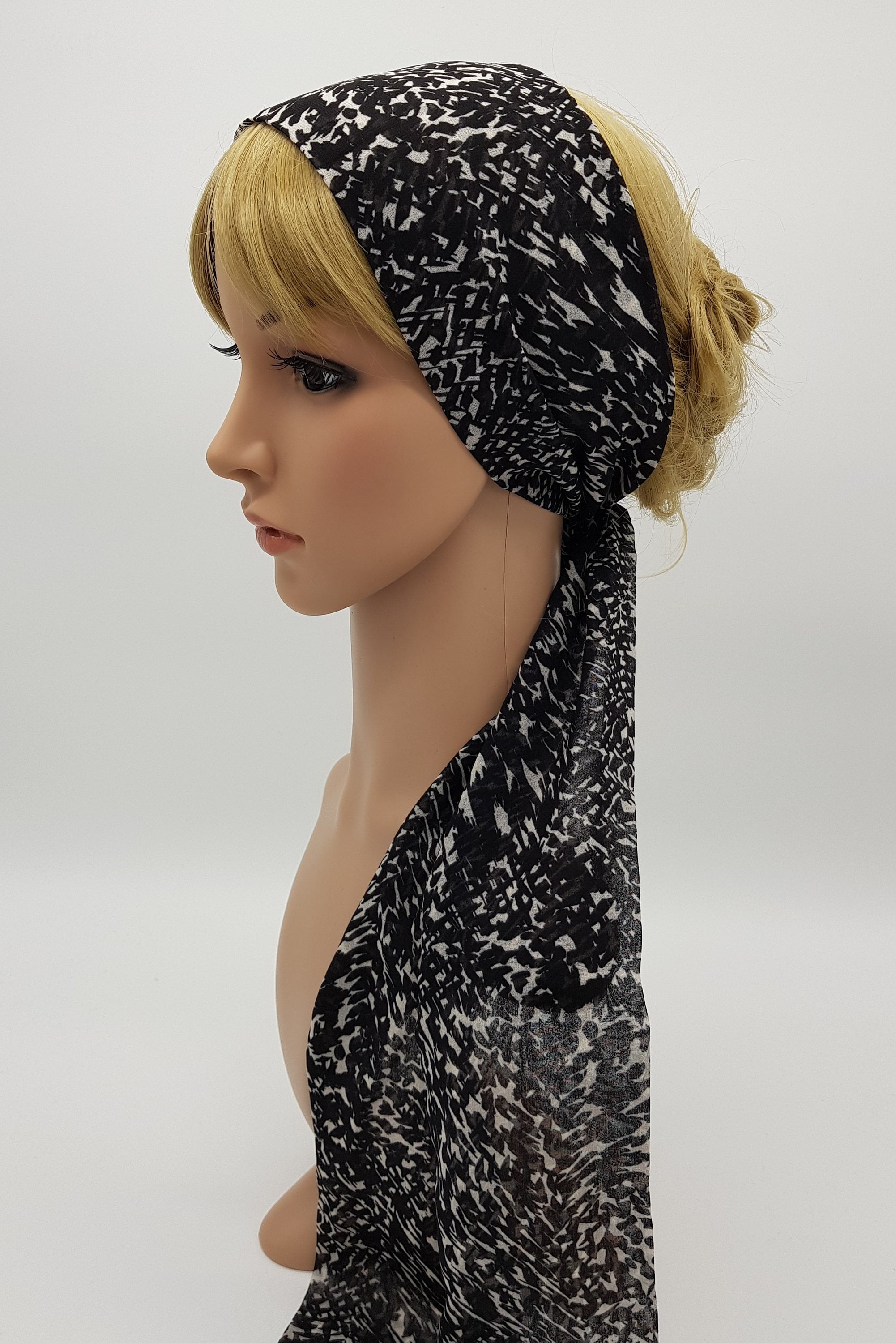 Extra Long Chiffon Head Scarf Skinny Summer Hair Scarf Self Etsy UK