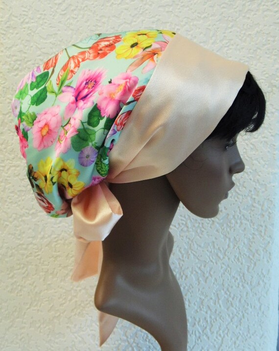Natural Curly Hair Scarf Satin Bonnet Silky Tichel Bad Hair Etsy