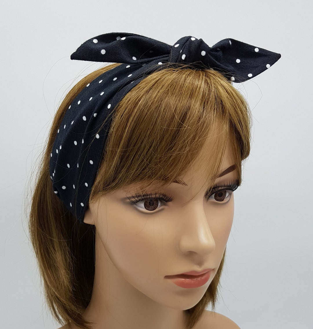 Tie up Headband Self Tie Hair Scarf Pin up Style Hair Band Etsy