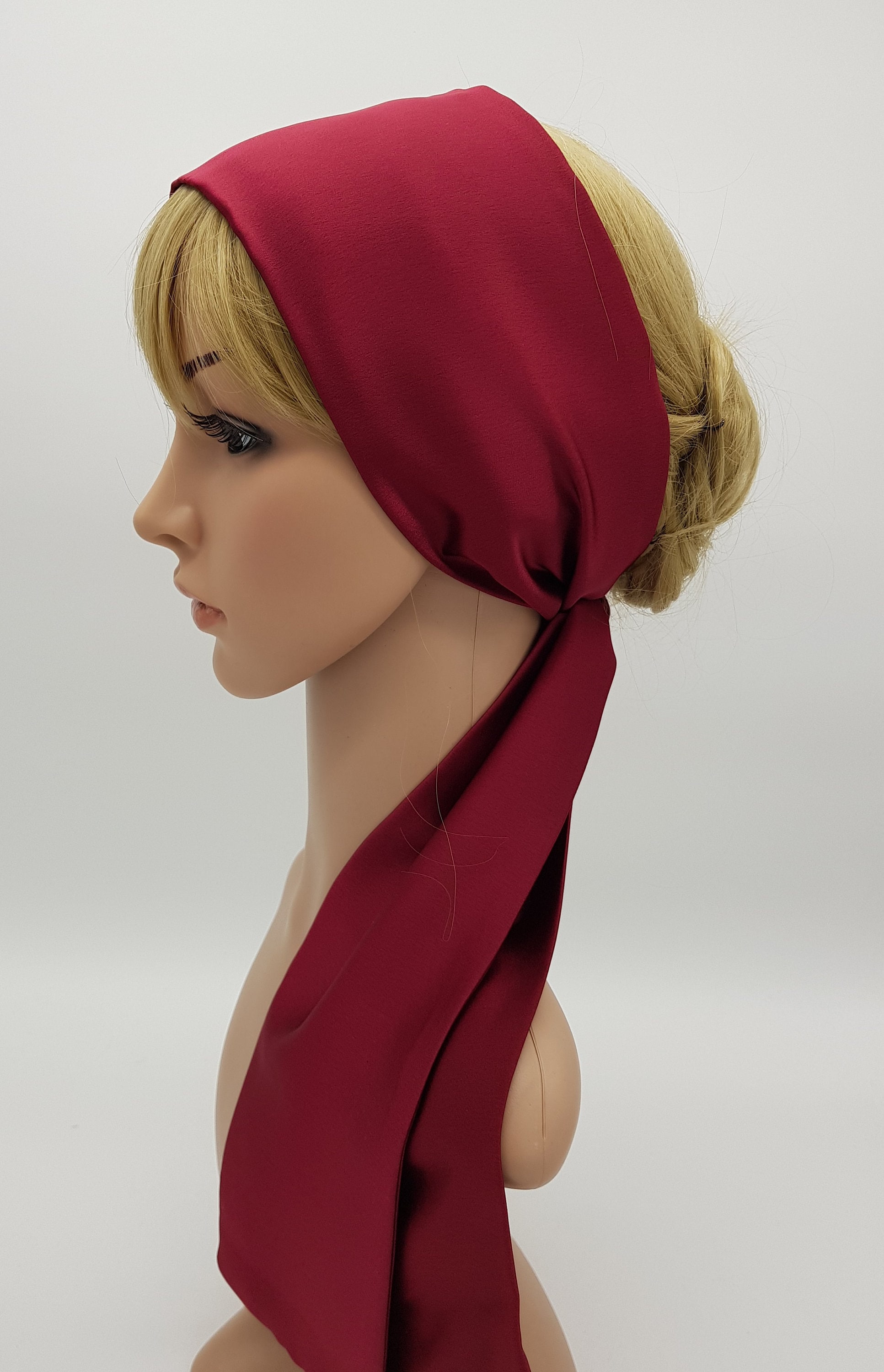 satin head tie