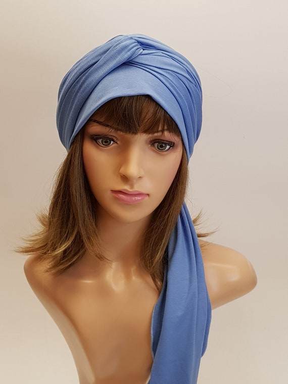 Turbante voluminoso, copricapo da donna chemio, copricapo in jersey di  viscosa, scaldacollo preformato, copricapo da donna religiosa -  Italia