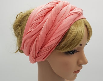 Kopftuch dehnbar, Viskose Jersey Stirnband, Dreadlocks Haartuch, Kopftuch, Haarband für Frauen, 250 x 30 cm
