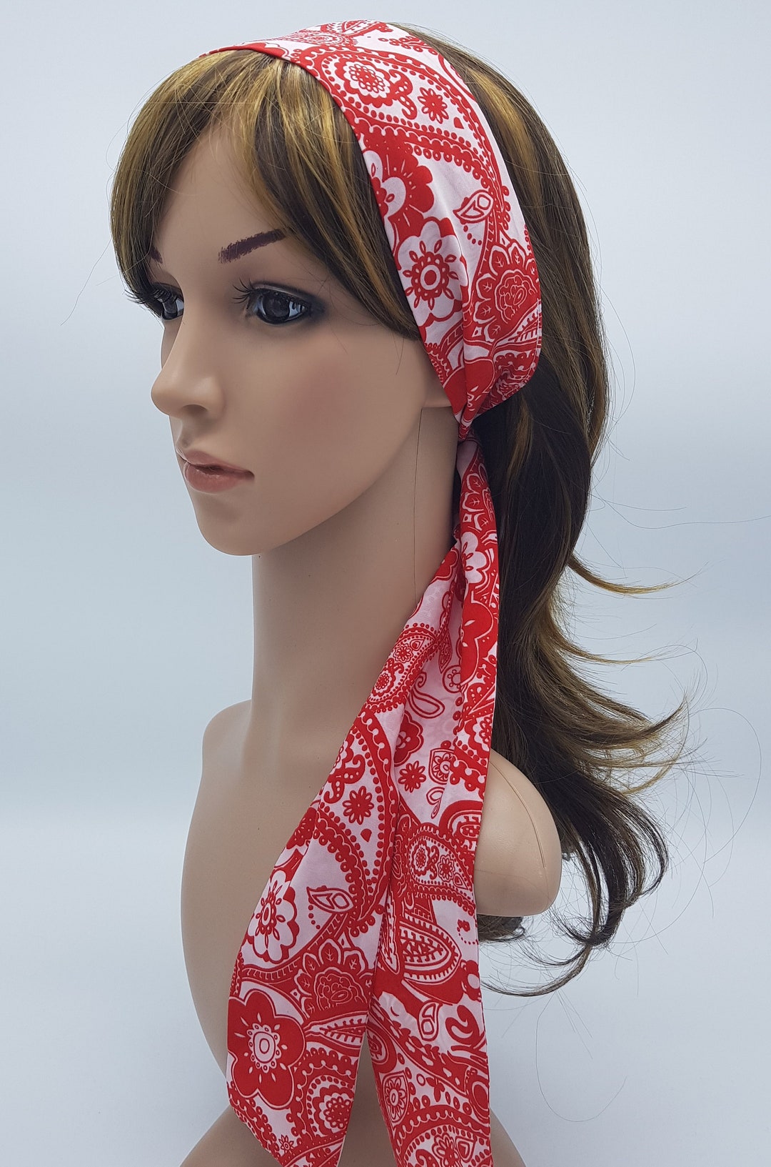 Buy Mens Head Wraps Elastic Bandana - Japanese Headband Workout Women Hair  Red Online at desertcartINDIA
