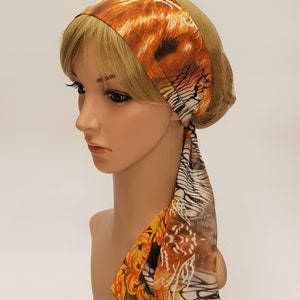 Turban Headcovers 100 Cotton Head Wraps Chiffon Pin Up Style