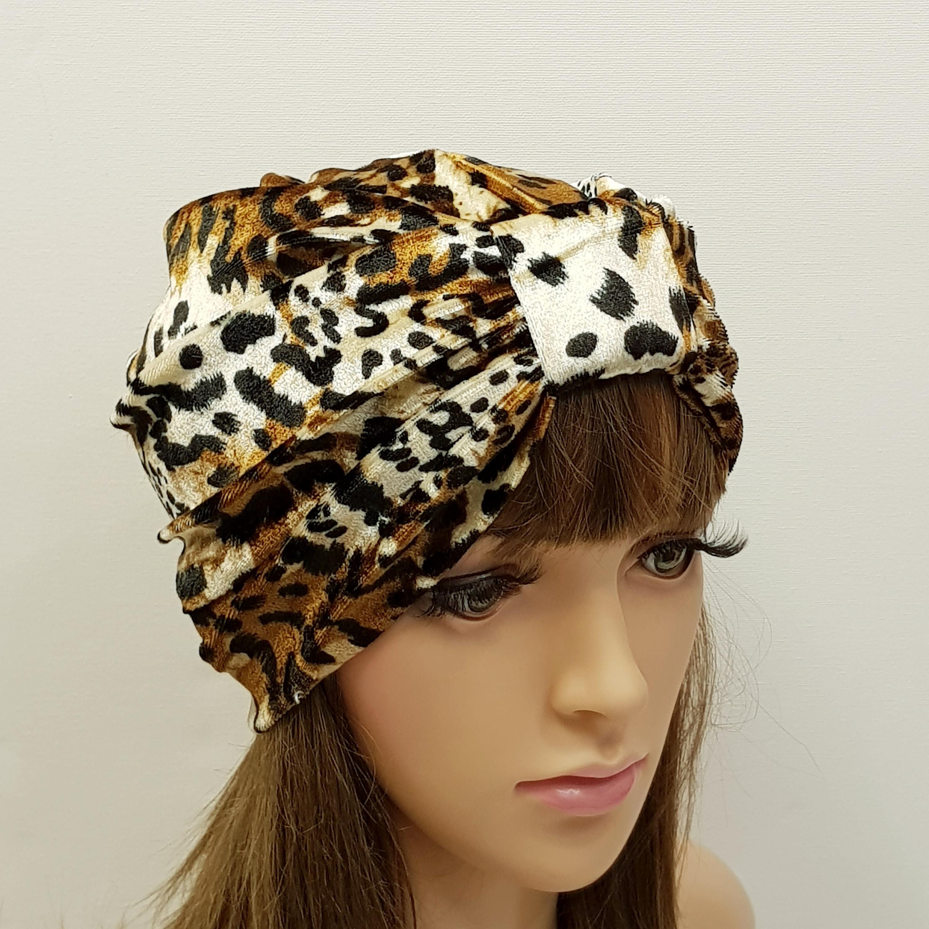 Brown Velvet Turban - Etsy Australia