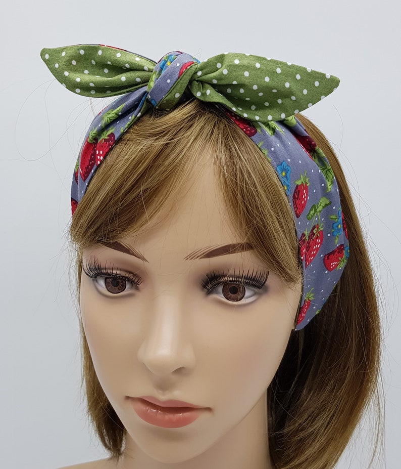 Tie up Headband Self Tie Cotton Hair Scarf Tie up Head Etsy