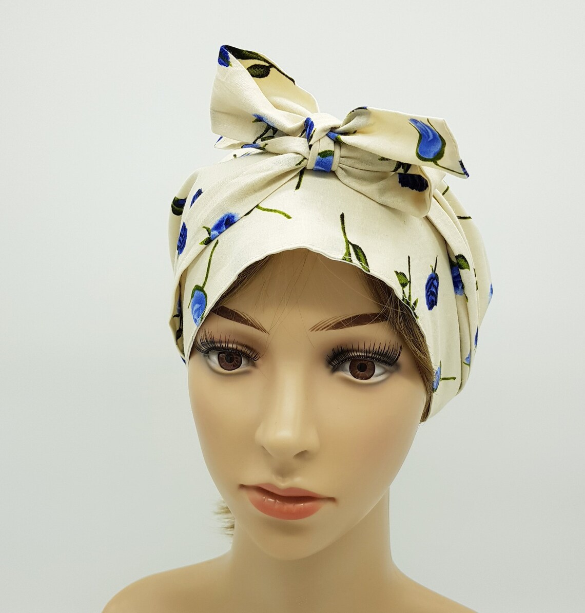 Cotton with long ties bad hair day headwear head Etsy