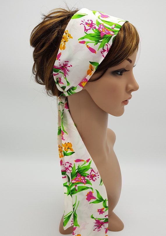Patterned head best sale scarf