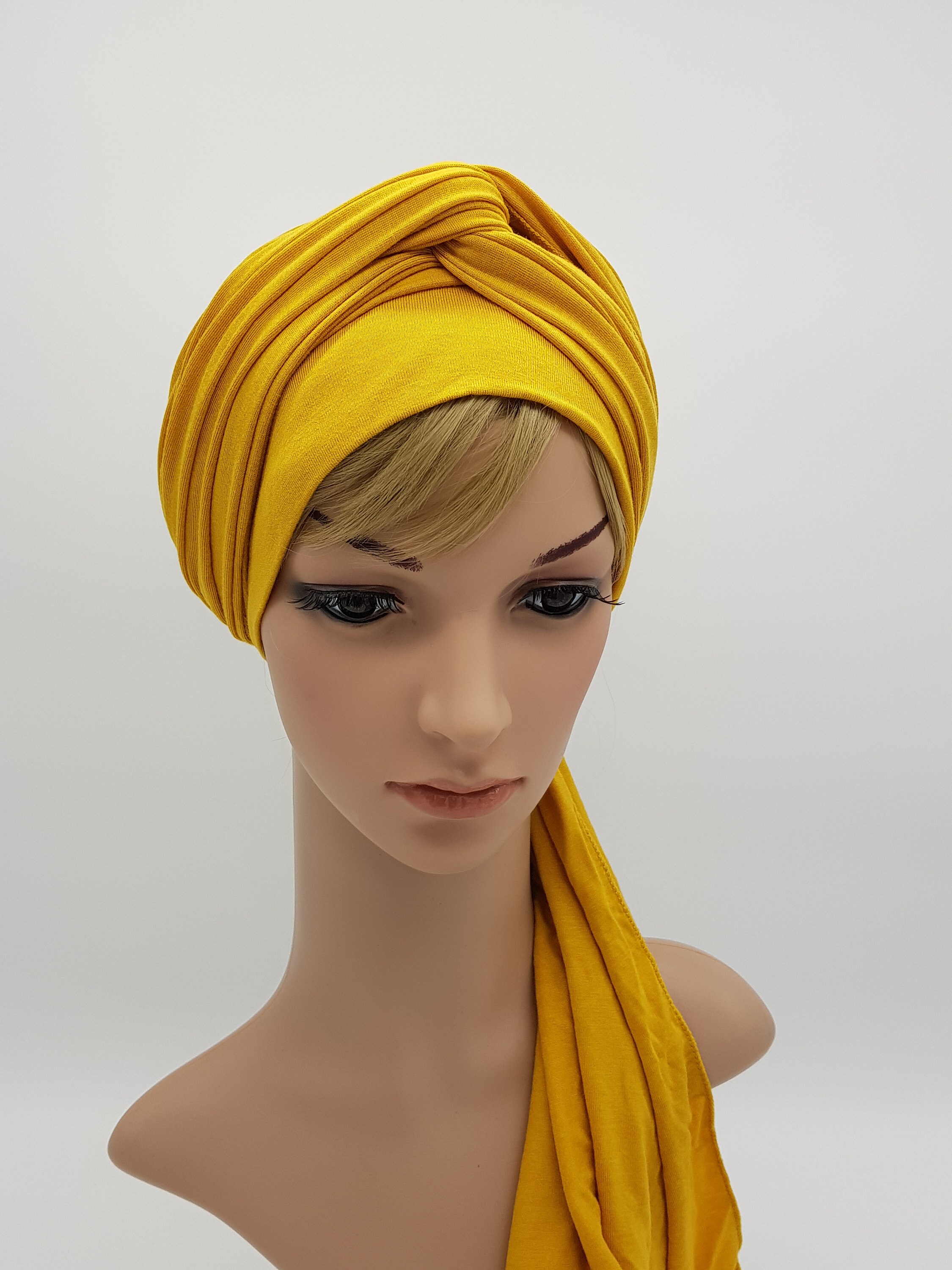 Turban pour femmes, couvre-chef de perte de cheveux, couvre-chef chimio,  couvre-chef en jersey de viscose, couvre-chef de femme religieuse foulard  préformé -  France